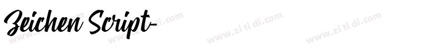 Zeichen Script字体转换